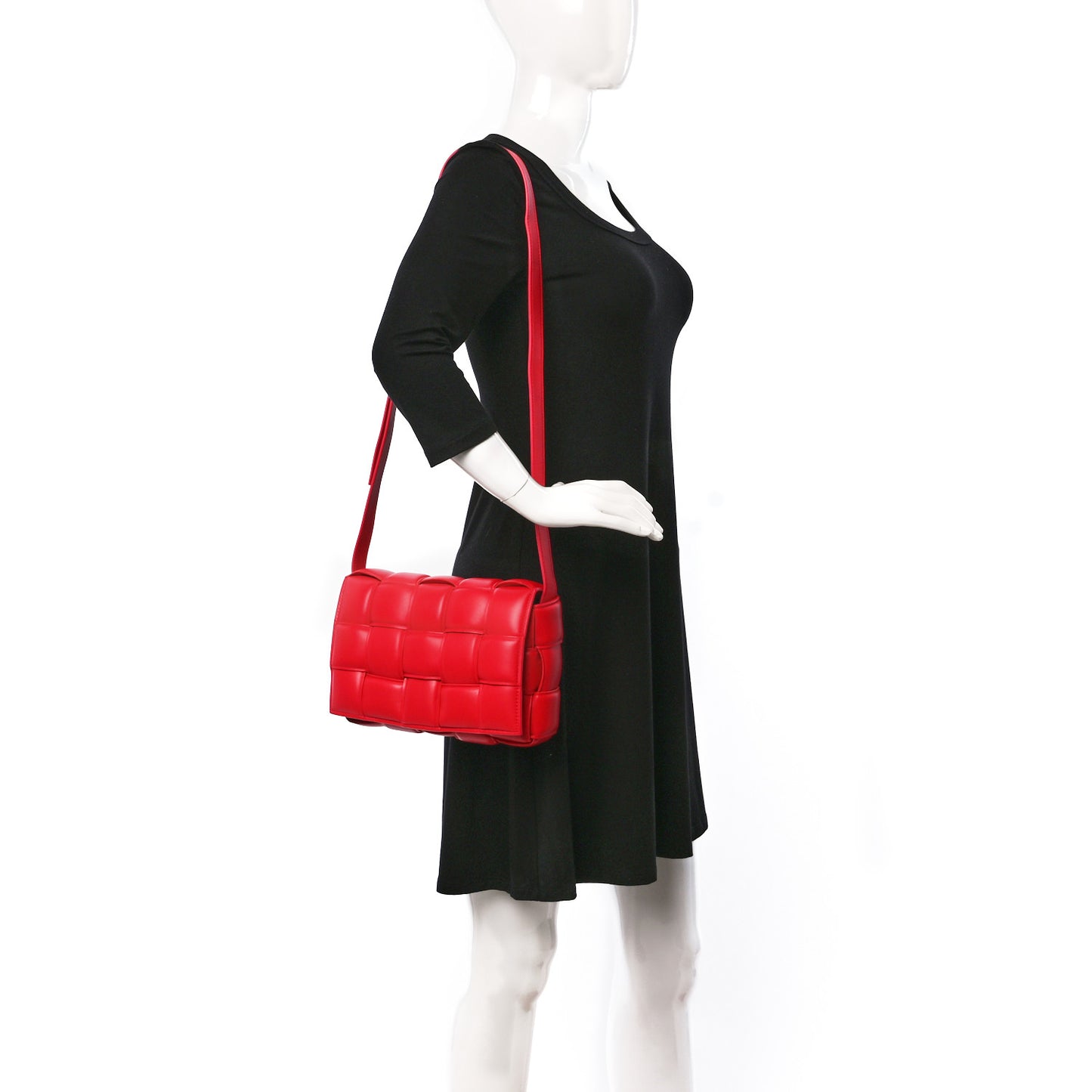 Nappa Maxi Intreccio Padded Cassette Crossbody Bag Firework