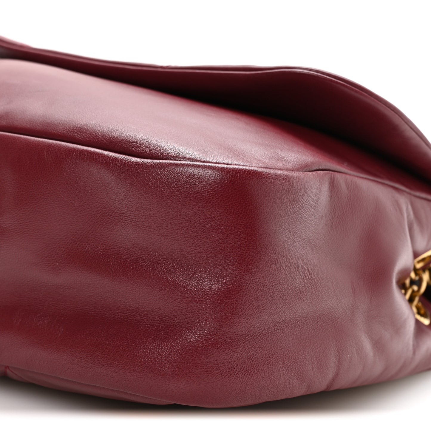 Lambskin Matelasse Monogram Medium Jamie 4.3 New Dark Bordeaux
