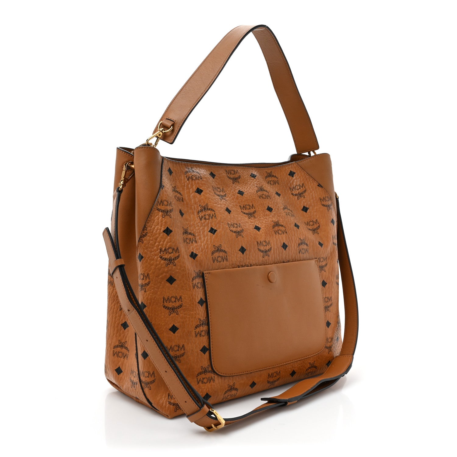 MCM Visetos Large Klara Hobo Cognac 3 of 16