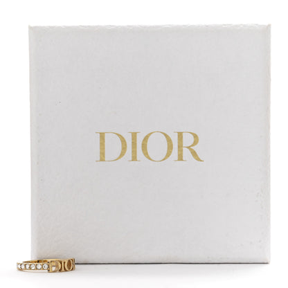 Christian Dior Metal Crystal DIO(R)EVOLUTION Ring M Gold 5 of 5