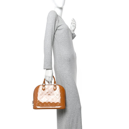 Louis Vuitton Vernis Alma PM Rose Velours 2 of 9