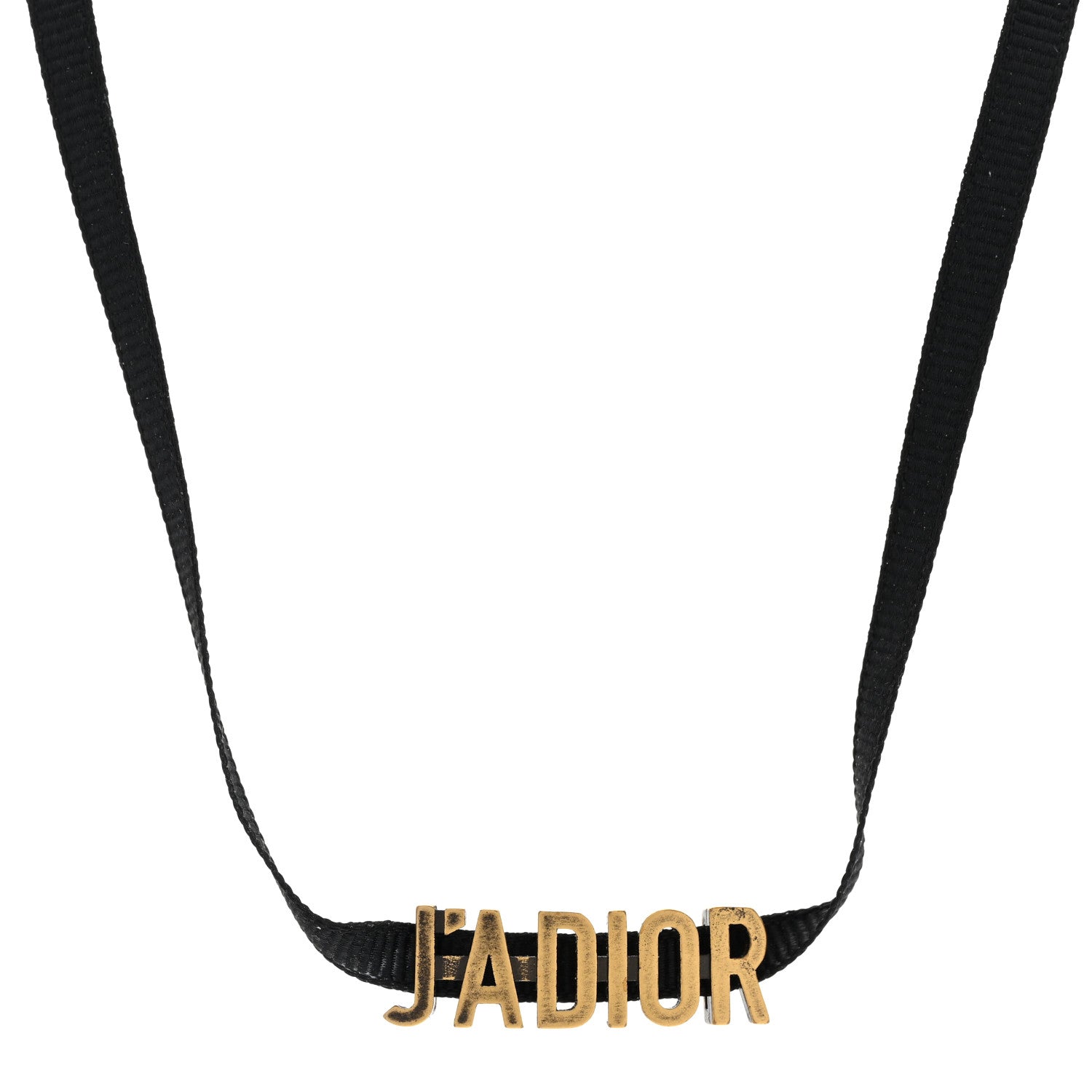 Christian Dior Grosgrain Ribbon Dio(r)evolution Choker Necklace Black 1 of 6