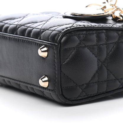 Christian Dior Lambskin Cannage Micro Lady Dior Black 8 of 8