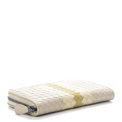 Bottega Veneta Nappa Intrecciato Zip Around Wallet Mink Multicolor 4 of 8