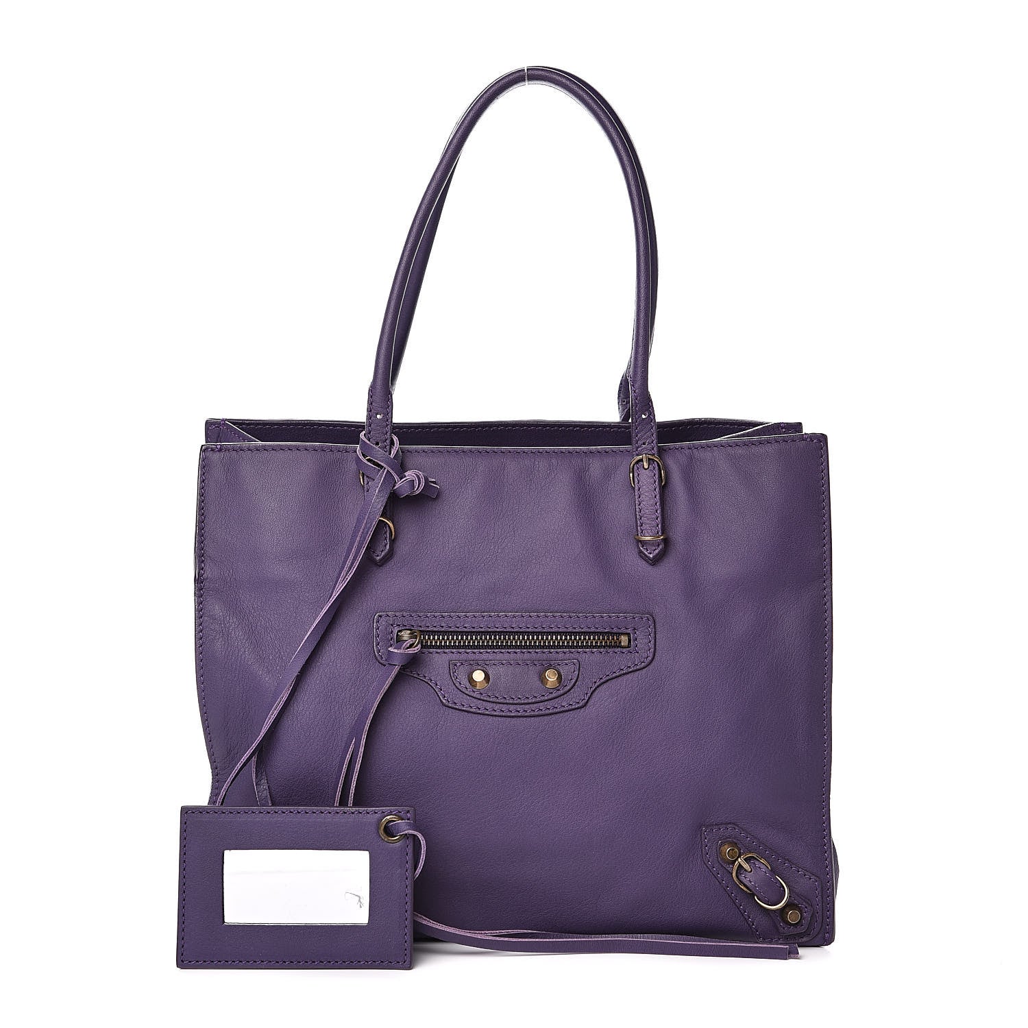 Balenciaga Veau Mini Papier Tote Purple 1 of 11