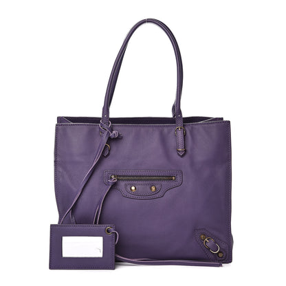 Balenciaga Veau Mini Papier Tote Purple 1 of 11