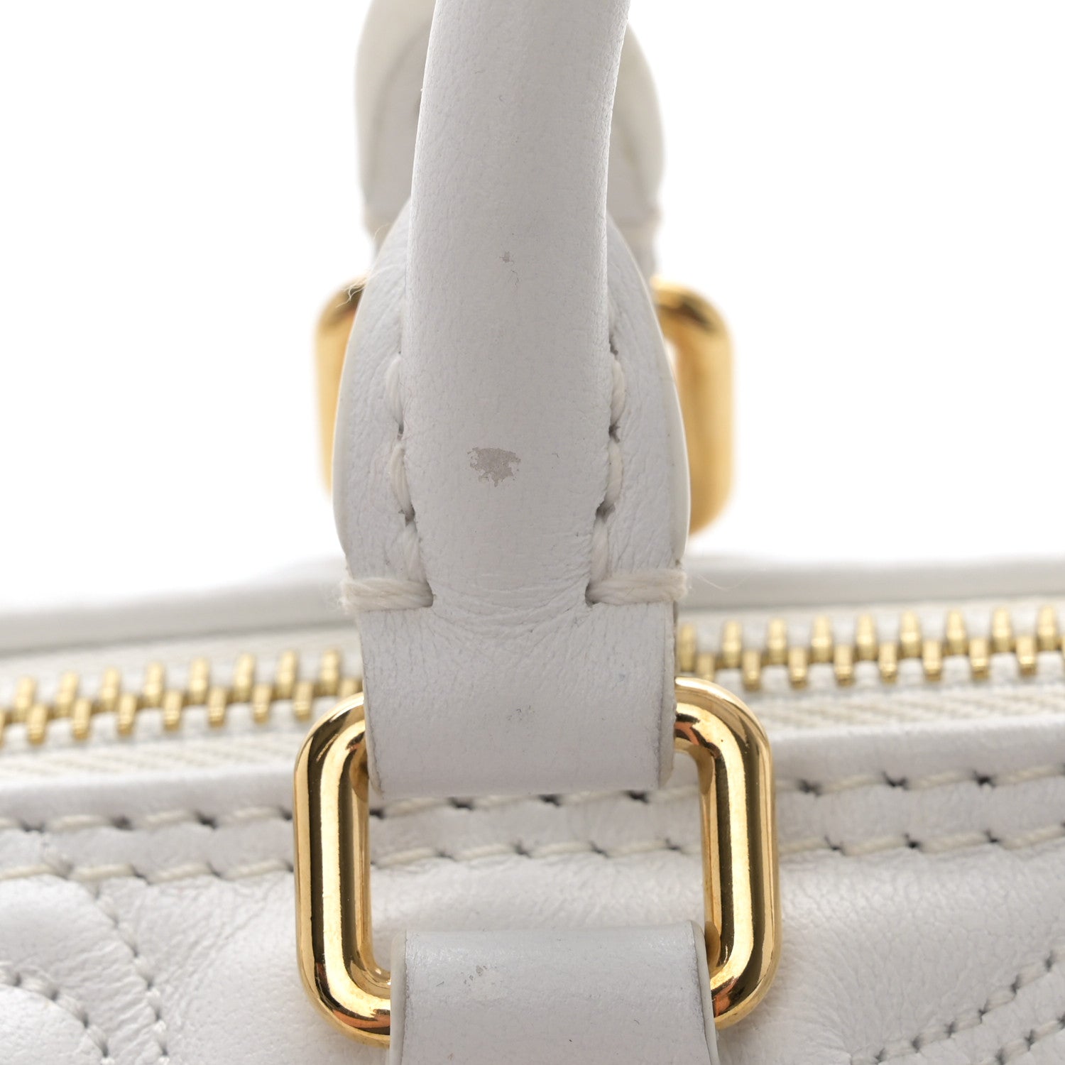Louis Vuitton Calfskin Bubblegram Papillon BB Snow White 14 of 15