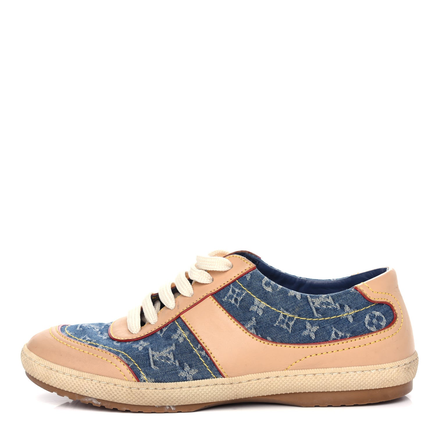 Louis Vuitton Denim Monogram Sneakers 36 Blue 1 of 10