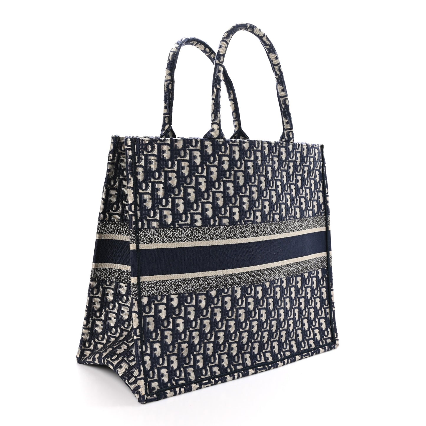 Oblique Large Book Tote Blue Multicolor