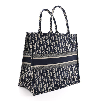Christian Dior Oblique Large Book Tote Blue Multicolor 3 of 10