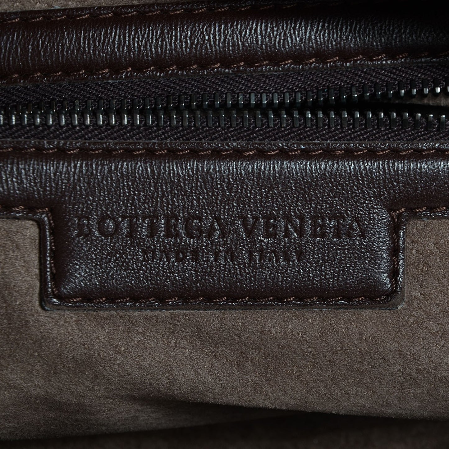Nappa Intrecciato Large Veneta Hobo Ebano