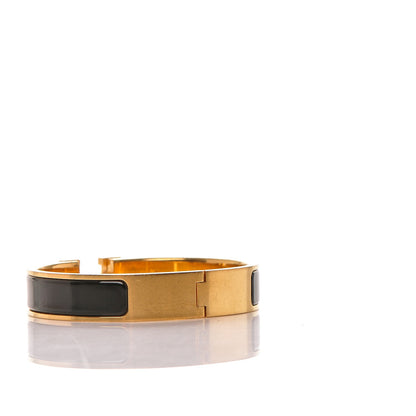 Hermes Enamel Narrow Clic Clac H Bracelet PM Black 3 of 5