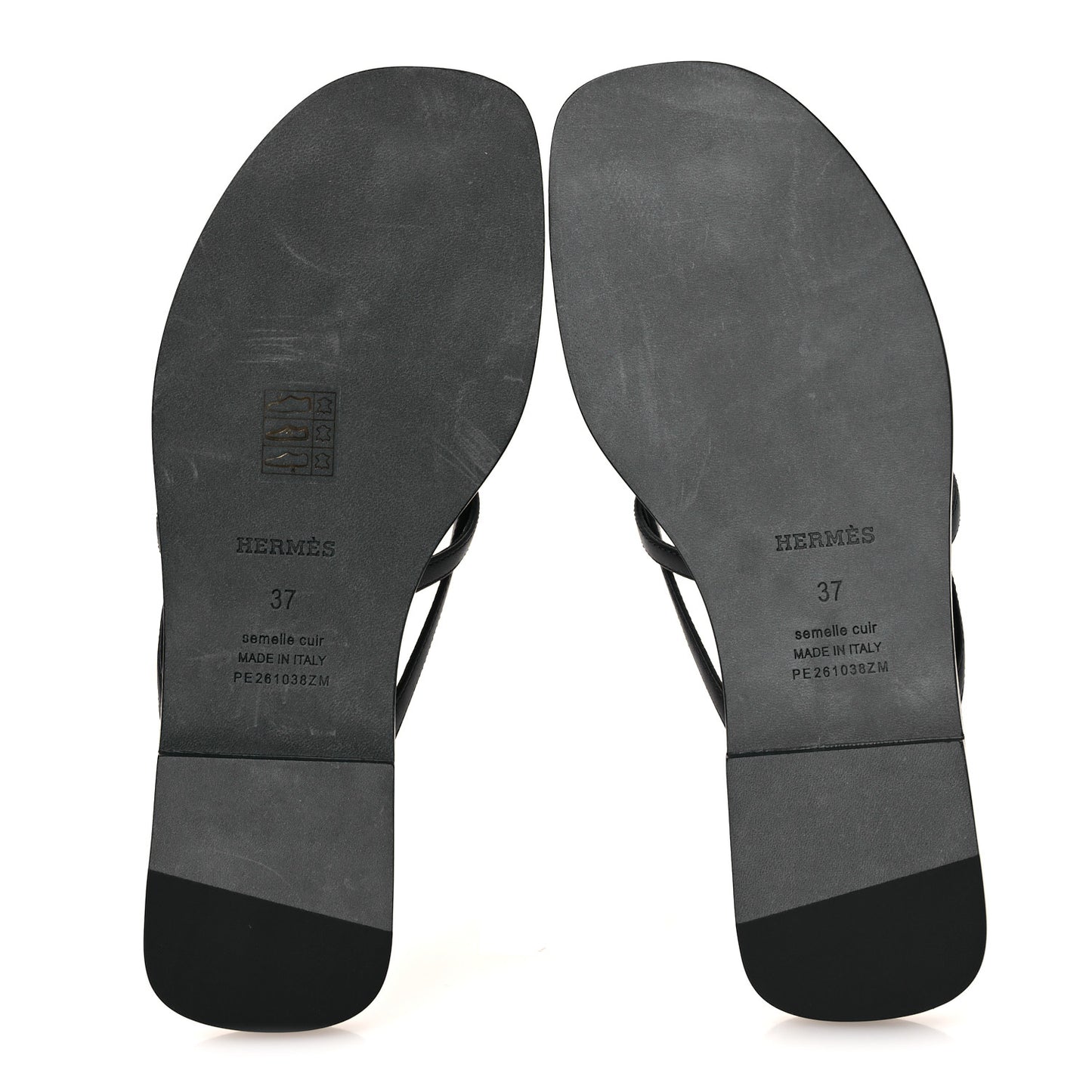 Calfskin Miss Sandals 37 Black