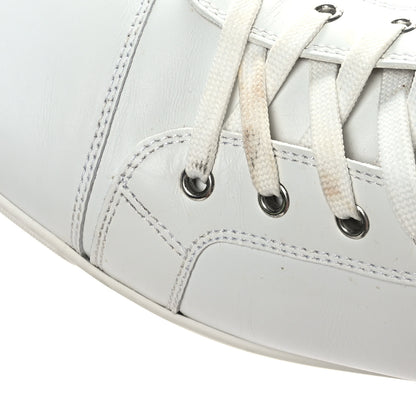 Christian Louboutin Calfskin Mens Louis Flat Sneakers 44.5 White 9 of 10