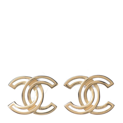 Chanel Metal Obazine CC Earrings Gold 1 of 3