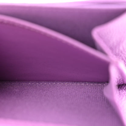 Chanel Caviar Quilted Boy Flap Card Holder Purple 6 of 10