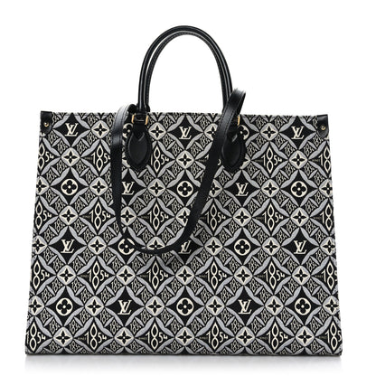 Louis Vuitton Jacquard Since 1854 Onthego GM Grey 1 of 8