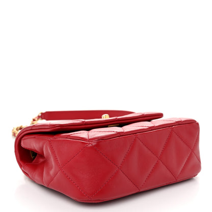Chanel Calfskin Quilted Mini Charms Flap Red 4 of 10
