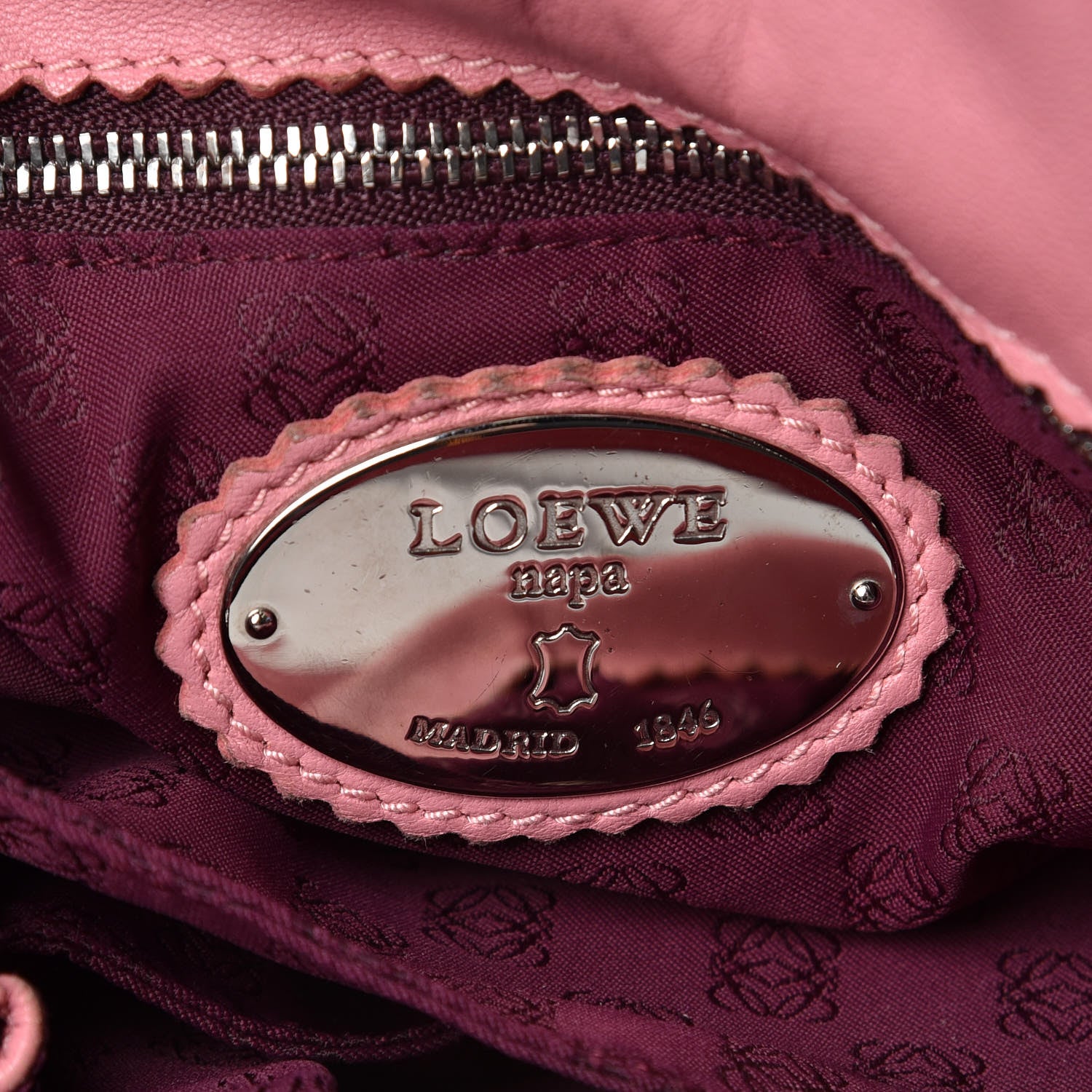 Loewe Calfskin Flamenco Shoulder Bag Pink 6 of 12