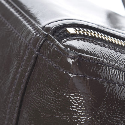 Saint Laurent Patent Medium Downtown Tote Grey 8 of 17