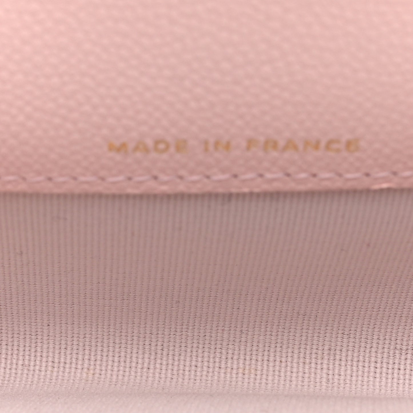 Caviar Quilted Flap Card Holder Wallet Light Pink