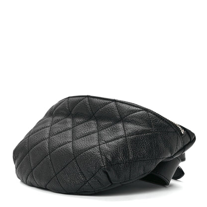 Chanel Grained Calfskin Quilted Waist Belt Bag Black 9 of 11