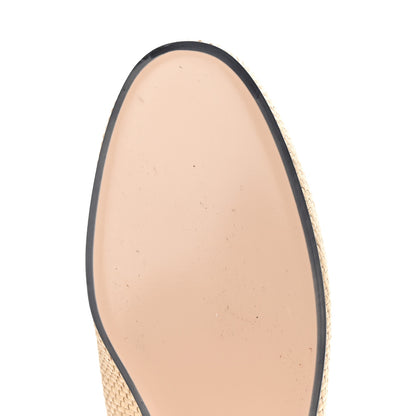 Gucci Straw Elaphe Womens Princetown Slippers 36 Natural Cream Brown 10 of 11