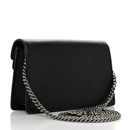 Gucci Calfskin Super Mini Dionysus Shoulder Bag Black 3 of 9