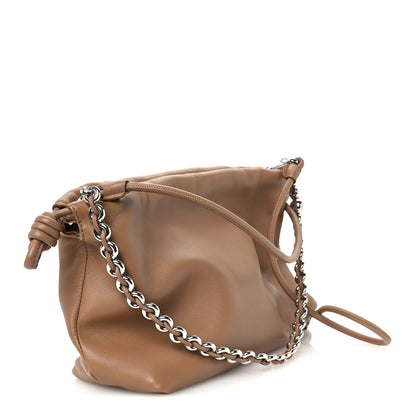 Loewe Mellow Nappa Donut Medium Chain Flamenco Knot Clutch Mocha 3 of 10
