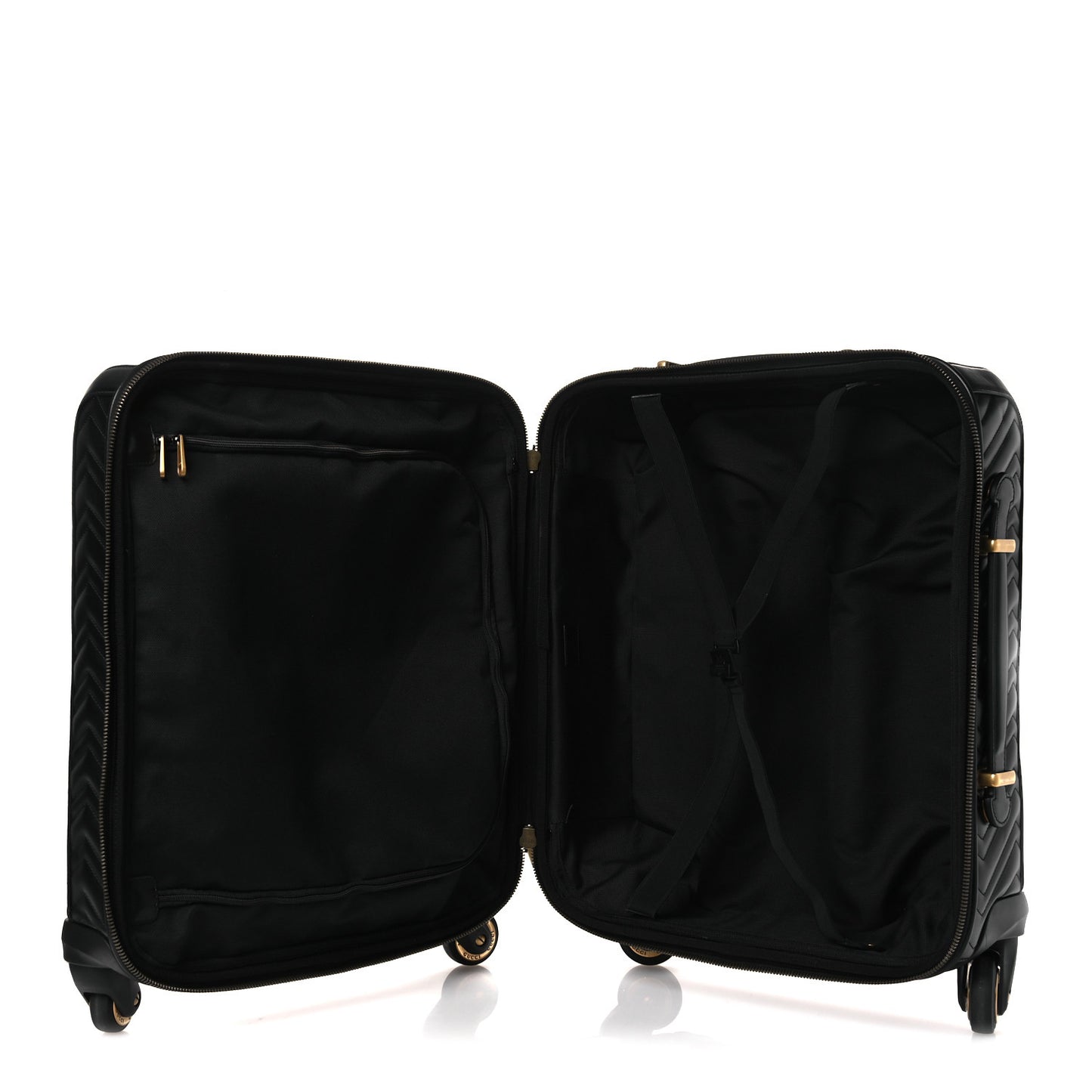 Calfskin Matelasse GG Marmont Small Trolley Black