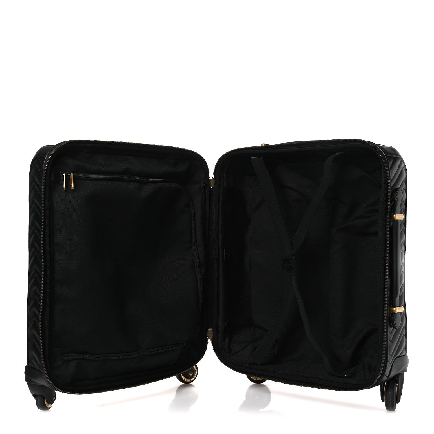 Gucci Calfskin Matelasse GG Marmont Small Trolley Black 4 of 10