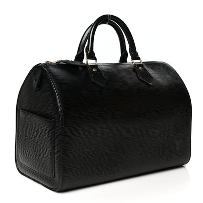 Louis Vuitton Epi Speedy 30 Black 3 of 12