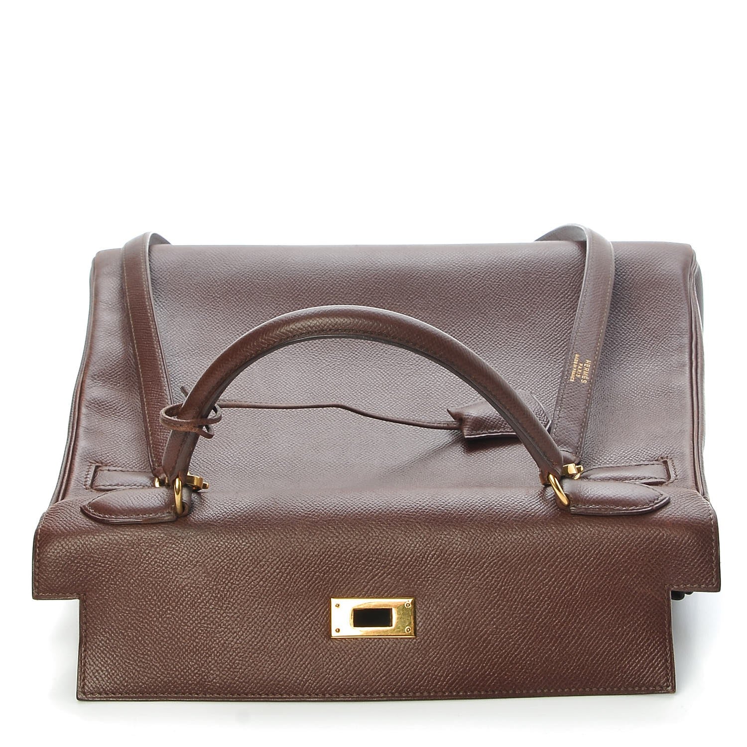 Hermes Courchevel Kelly Retourne 32 Chocolate 21 of 44