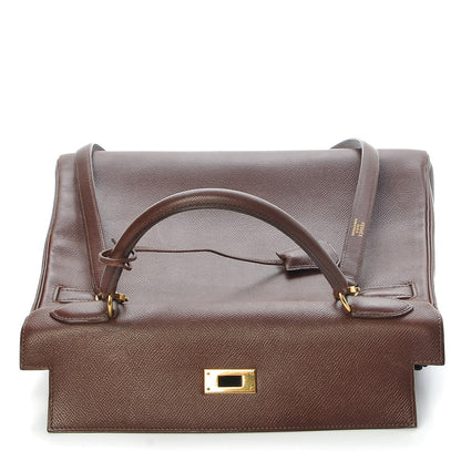 Hermes Courchevel Kelly Retourne 32 Chocolate 21 of 44