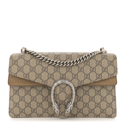 Gucci GG Supreme Monogram Small Dionysus Shoulder Bag Taupe 1 of 16