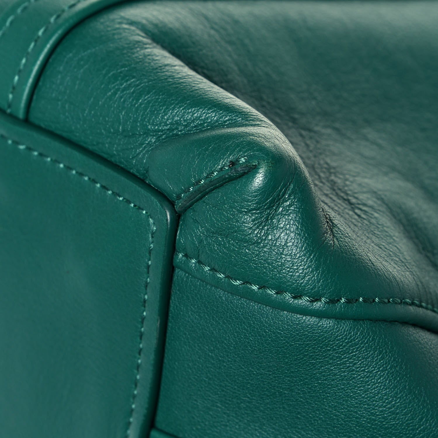 Balenciaga Calfskin Large Laundry Cabas Tote Green 11 of 16