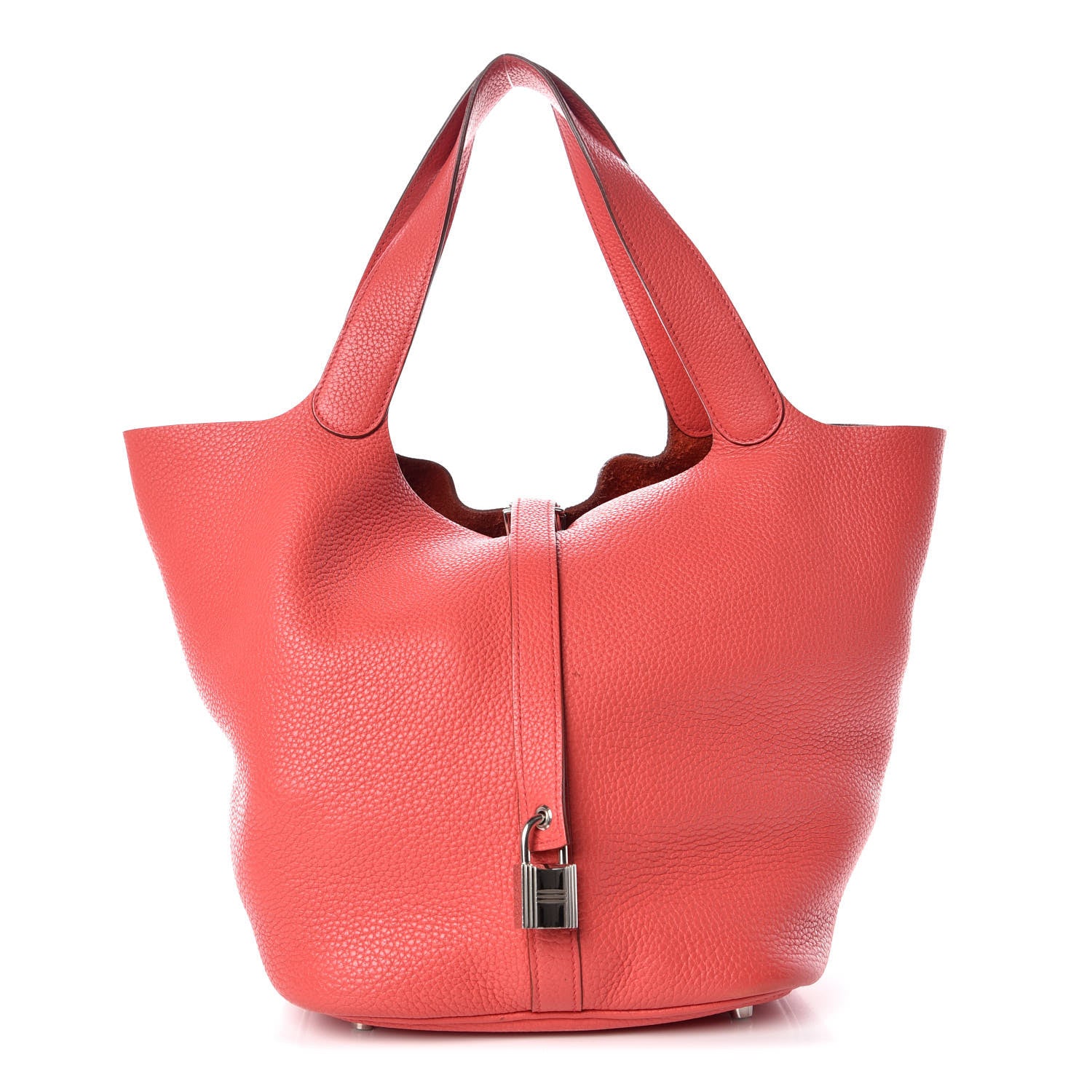 Hermes Taurillon Clemence Picotin Lock 26 GM Bougainvillea 1 of 13