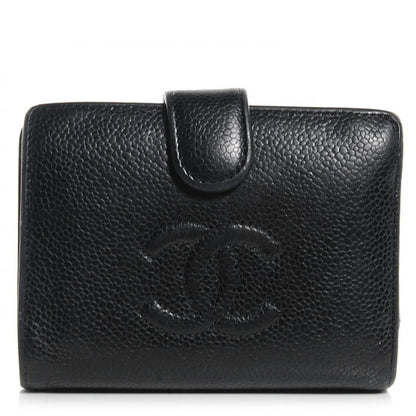 Chanel Caviar CC French Wallet Black 1 of 6