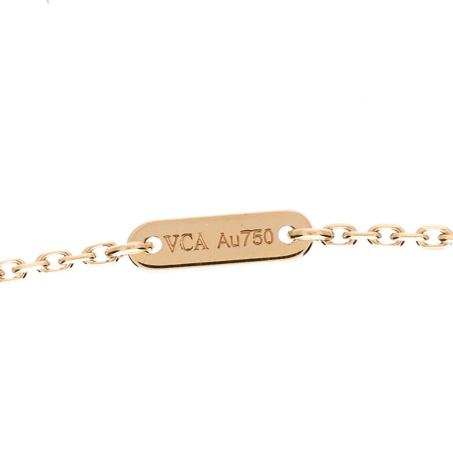 Van Cleef & Arpels 18K Yellow Gold Mother of Pearl Sweet Alhambra Butterfly Pendant Necklace 3 of 5