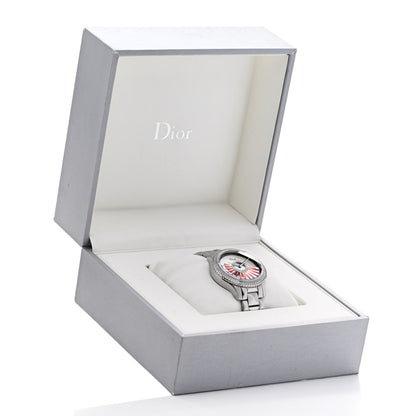 Christian Dior Stainless Steel Diamond Bezel Mother of Pearl 36mm Dior VIII Bal Plisse Ruban Automatic Watch 5 of 5