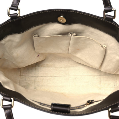 Gucci Monogram Web Medium Mayfair Tote Dark Brown 5 of 10