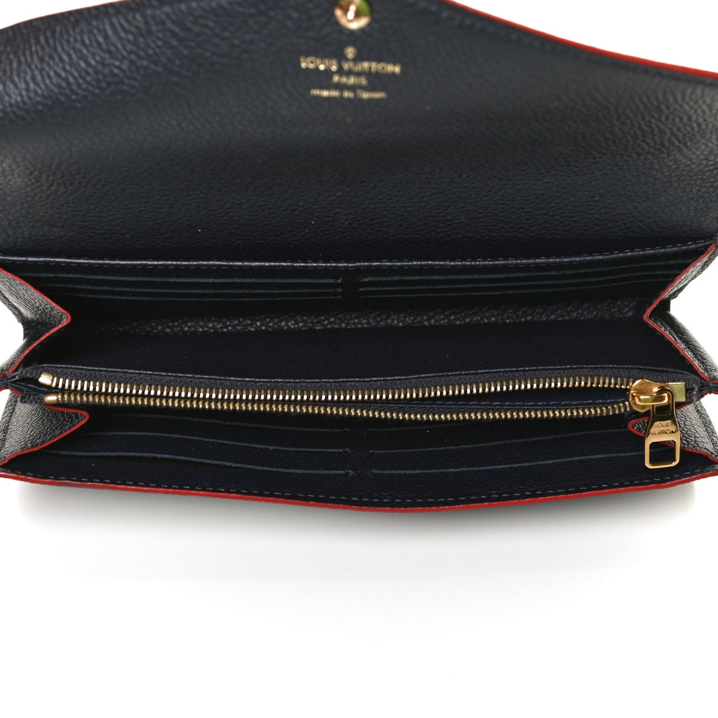 Empreinte Sarah Wallet NM Marine Rouge