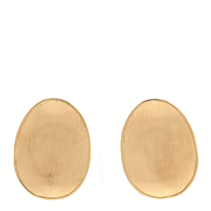 Marco Bicego 18K Yellow Gold Petite Lunaria Stud Clip-On Earrings 1 of 4