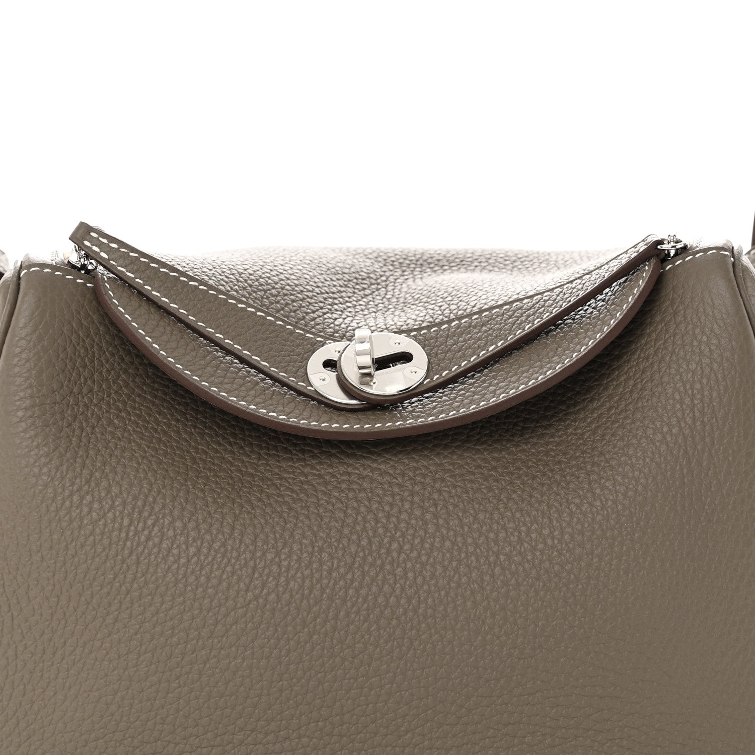 Hermes Taurillon Clemence Lindy 26 Etoupe 8 of 12