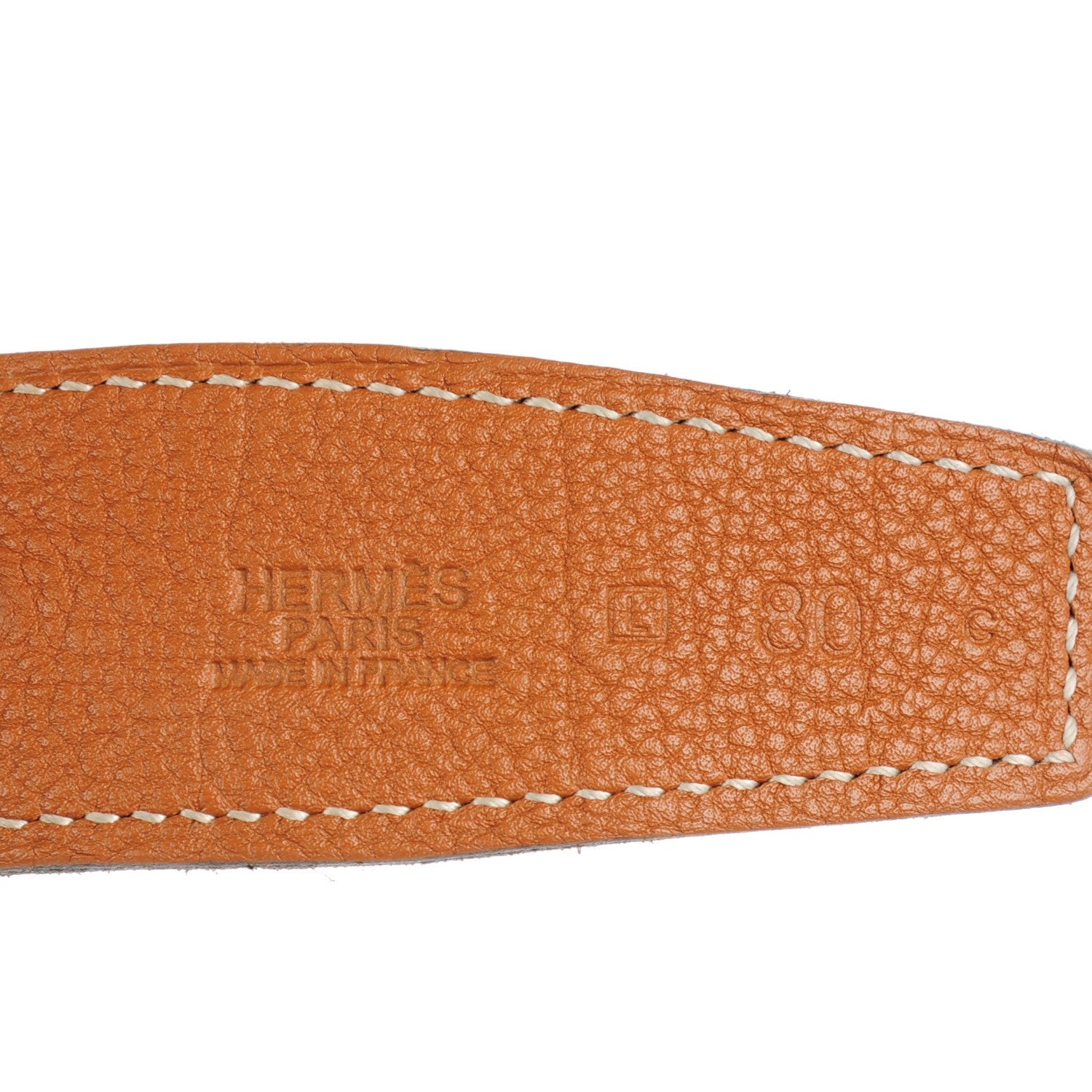 Hermes Box Togo 32mm H Belt 80 Black Gold 6 of 6