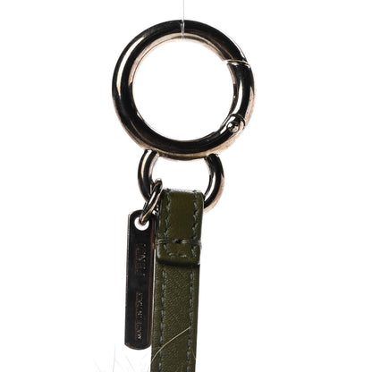 Fendi Fox Mink Rabbit Fur Vitello Flamingo Kooky Monster Bag Bug Charm Verde Multicolor Olive 4 of 4