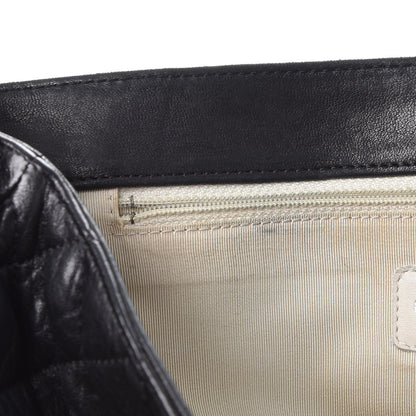 Chanel Washed Lambskin Quilted Maxi Chain Around Flap Black 8 of 8