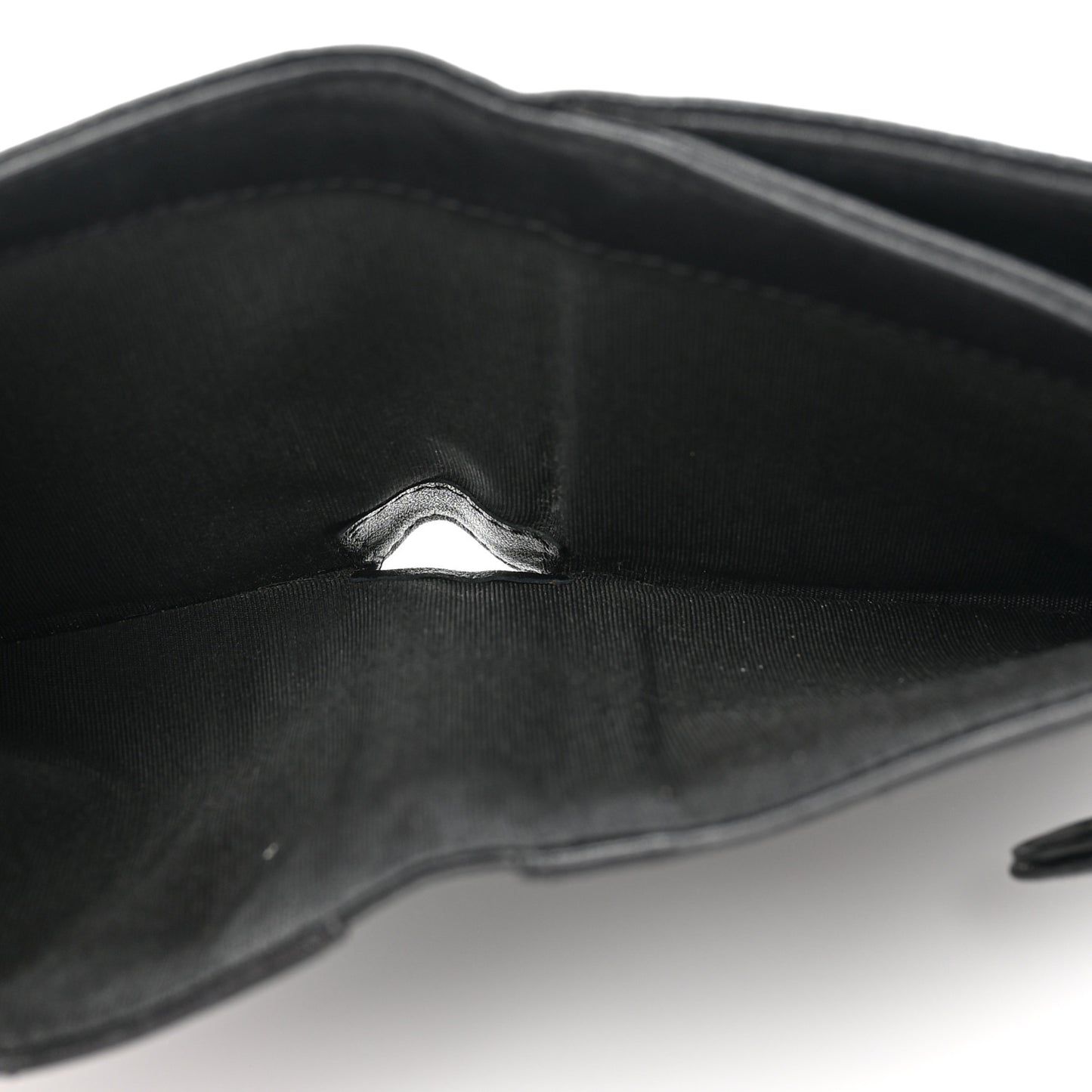 Caviar Timeless CC Compact Flap Wallet Black
