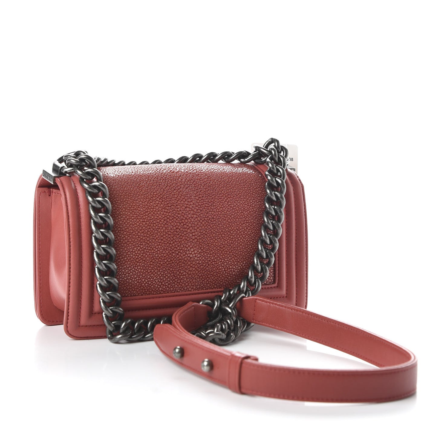 Galuchat Stingray Small Boy Flap Red