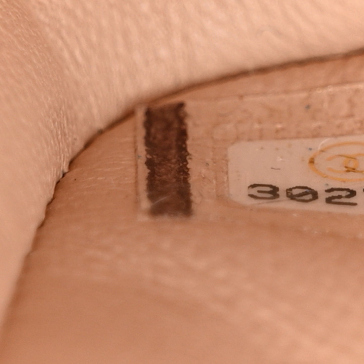 Caviar Chevron Quilted Small Double Flap Beige